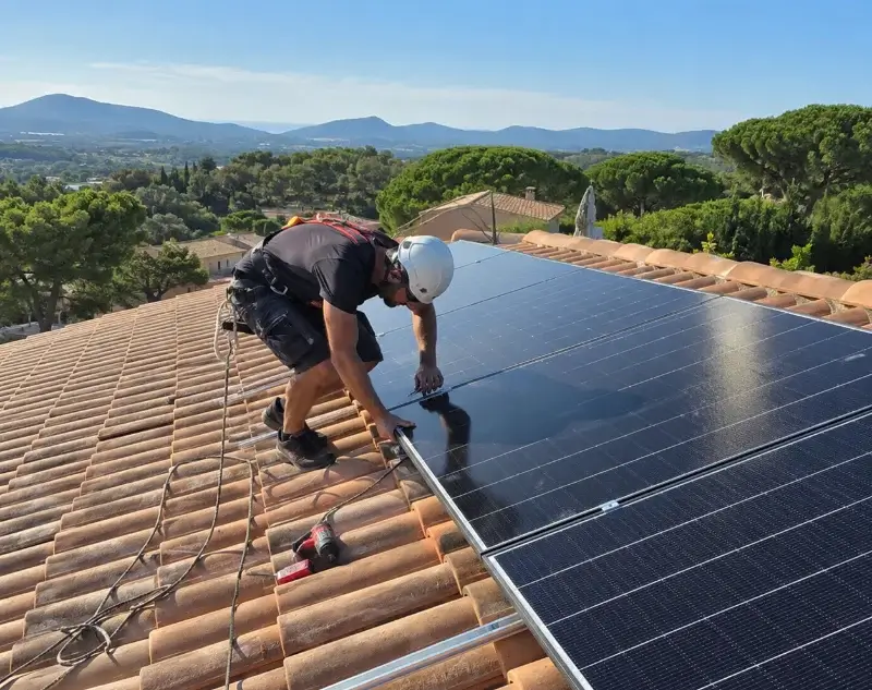 Installateur panneaux solaires Vidauban — pose photovoltaïque sur toiture